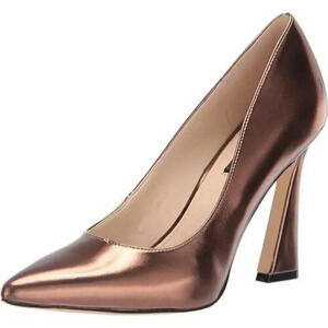NWOB Nine West Trendz 3 Pump Heel Size 6M Rose Gold Pointed Toe Slip On Women's